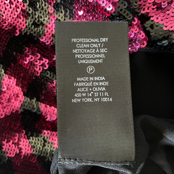 Alice + Olivia Tiger Sequin Mini Dress NWT Prom - Picture 8 of 13